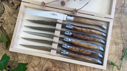 Coffret 6 couteaux de Laguiole - Olivier