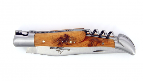 Couteau Laguiole 12 cm - Genévrier - Tire-Bouchon