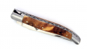 Laguiole double platine 12 cm - Manche en Genévrier
