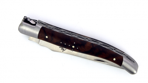 Laguiole 12 cm double platine - Noyer