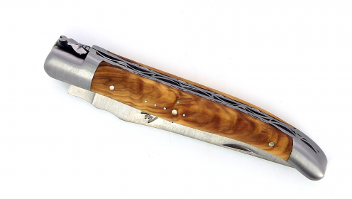 Laguiole 12 cm double platine - Olivier