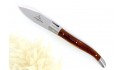 Couteau Laguiole à huitre, mitres inox brossé, manche en Hêtre de l'aubrac