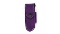 Etui 10 / 11 cm doublé cuir  - Violet