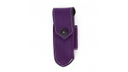 Etui 10 / 11 cm doublé cuir  - Violet