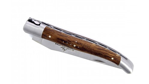 SERIE LIMITEE - Laguiole 12 cm abeille forgée Bois de Sarrans en Chêne