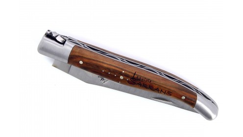 SERIE LIMITEE - Laguiole 12 cm abeille forgée Bois de Sarrans en Pommier