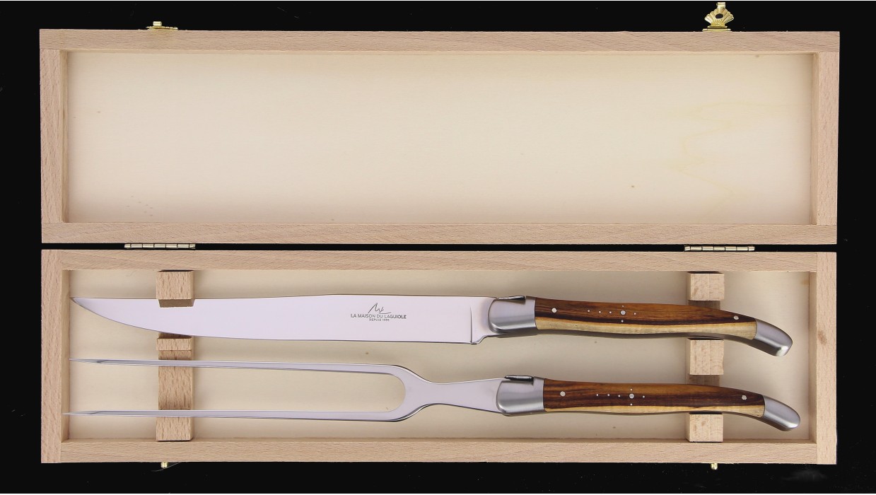 Service à découper Laguiole - Pistachier