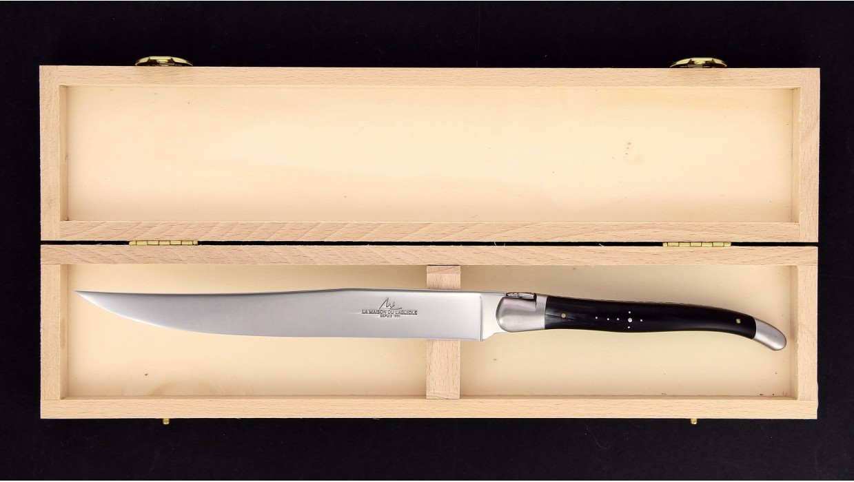 Couteau à découper Laguiole - Corne de vache Aubrac