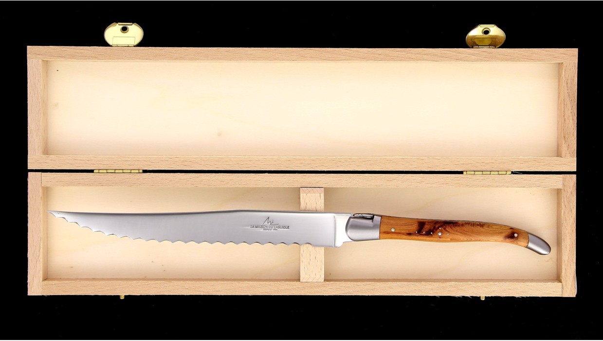 Couteau à pain Laguiole - Genévrier
