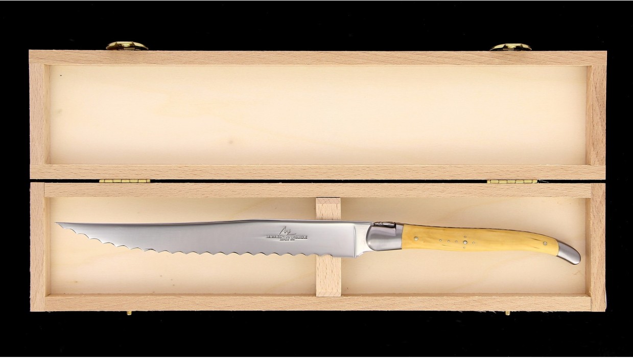 Couteau à pain Laguiole - Buis