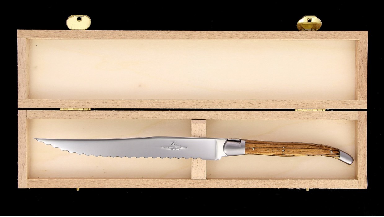 Couteau à pain Laguiole - Hêtre de l'Aubrac