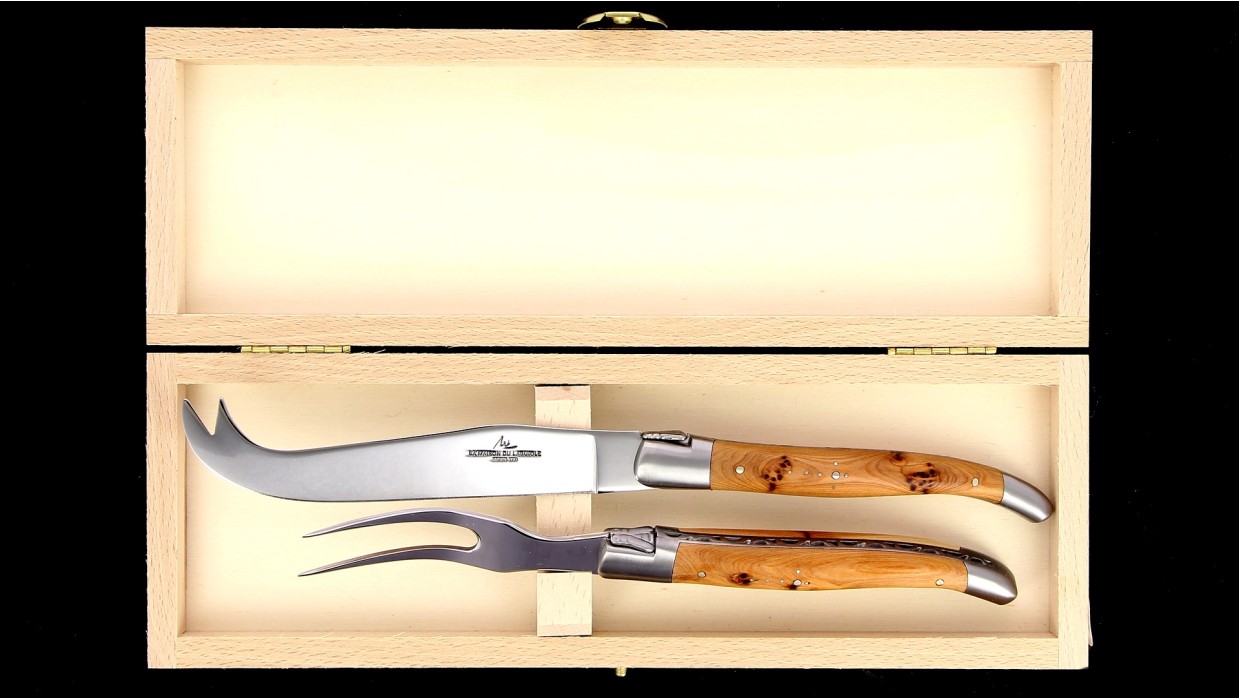 Service à fromage Laguiole - Genévrier