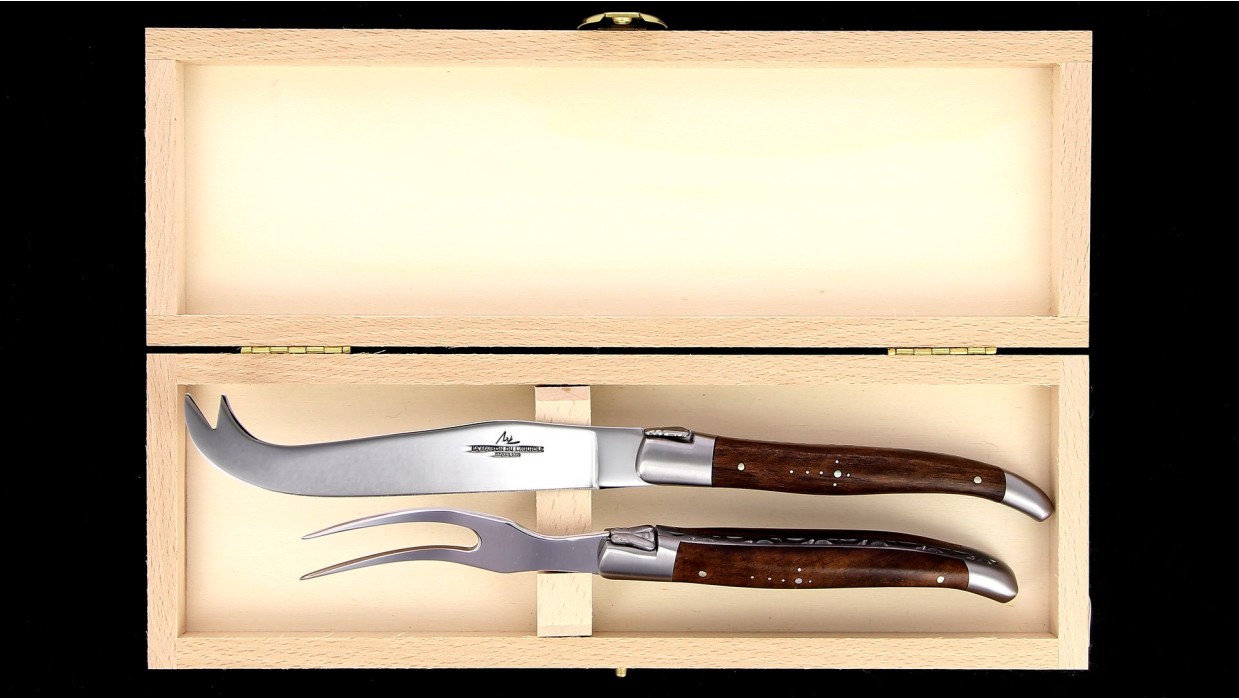 Service à fromage Laguiole - Noyer