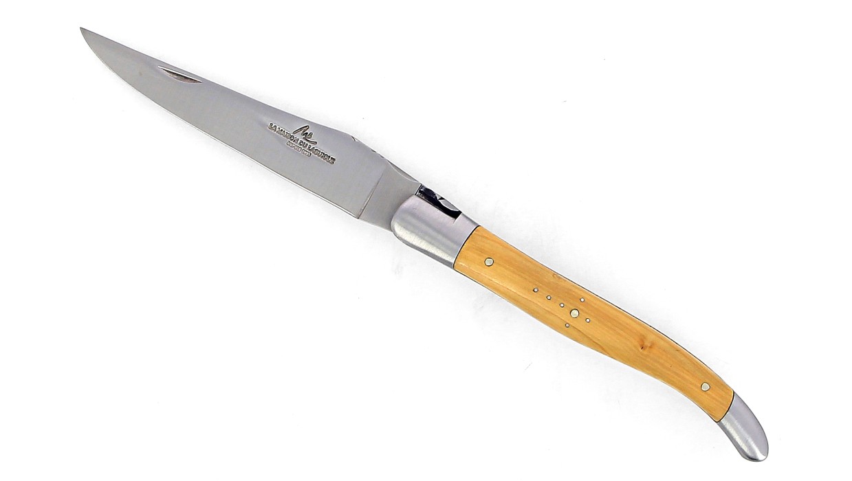 Laguiole double platine 12 cm - Manche en Buis