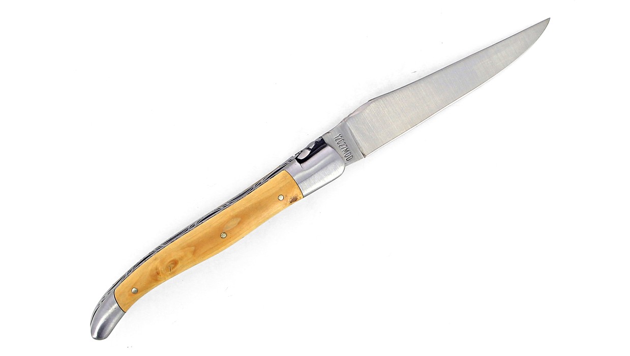 Laguiole double platine 12 cm - Manche en Buis