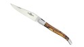 Laguiole double platine 12 cm - Manche en Hêtre de l'Aubrac
