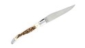 Laguiole double platine 12 cm - Manche en Bois de Cerf