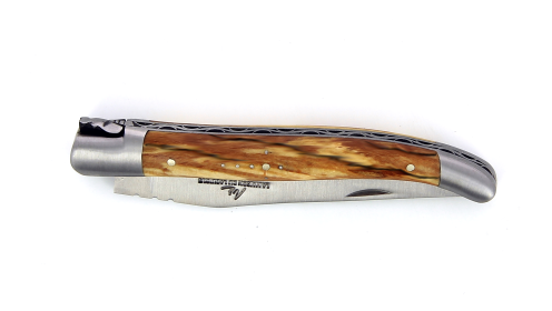 Couteau Laguiole 12 cm - Manche en Hêtre de l'Aubrac