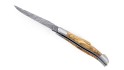 Laguiole 12 cm Double platine Damas - Tire-bouchon - Olivier
