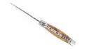 Laguiole 12 cm Double platine Damas - Tire-bouchon - Olivier
