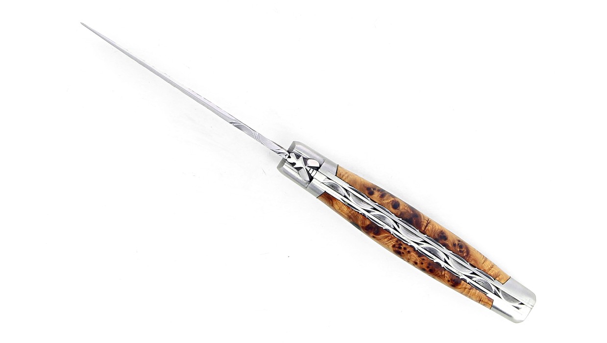 Laguiole 12 cm Lame Brut de Forge - Genévrier