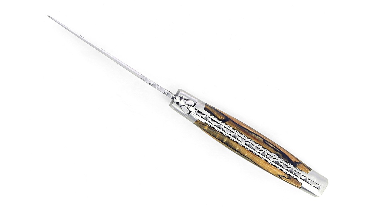 Laguiole 12 cm Lame Brut de Forge - Hêtre de l'Aubrac