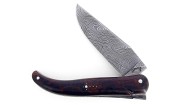 Laguiole chasse - Bois de Fer - Lame Damas