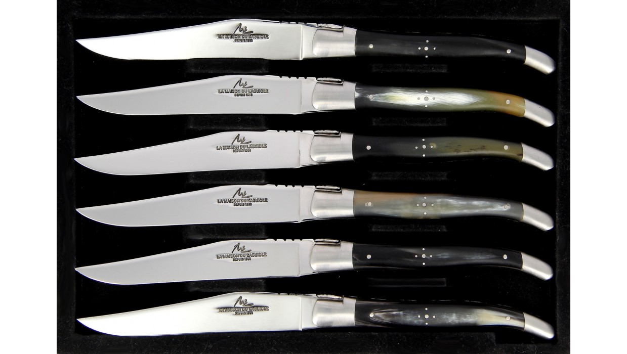 Couteaux de table Laguiole - Corne de vache Aubrac