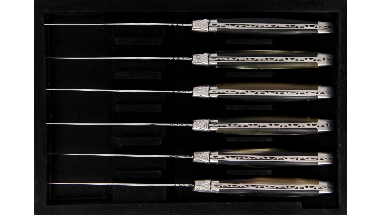 Couteaux de table Laguiole - Corne de vache Aubrac