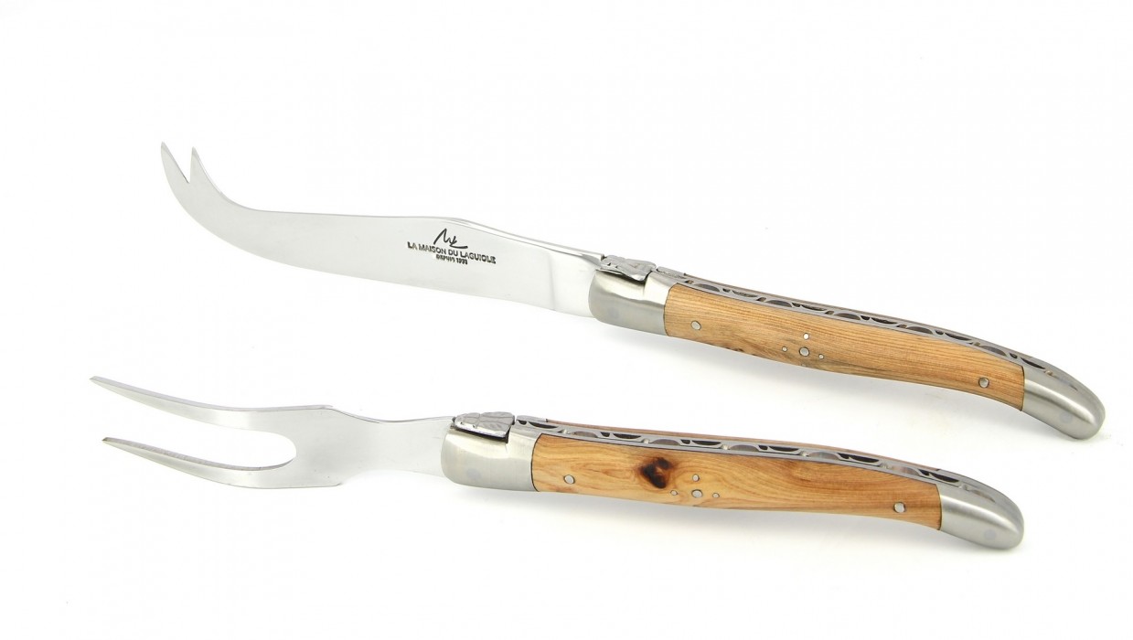 Service à fromage Laguiole - Genévrier