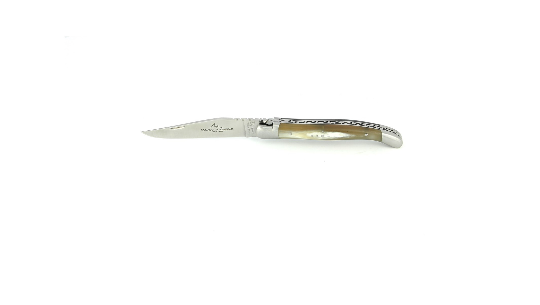 Couteau Laguiole 11 cm - Corne d'Aubrac - inox