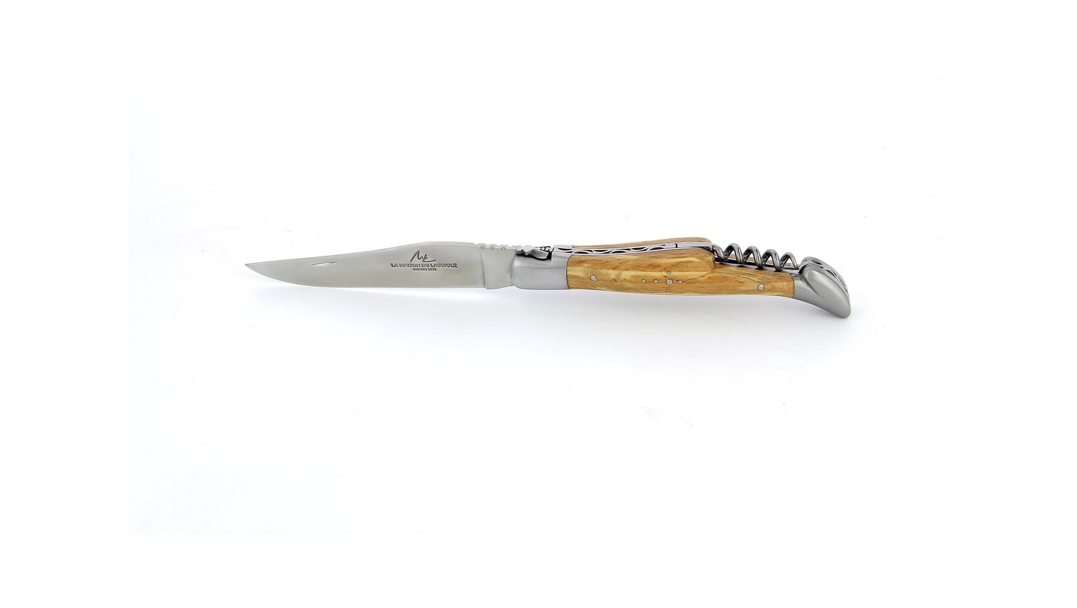 Couteau Laguiole 12 cm - Hêtre d'Aubrac - Tire-Bouchon