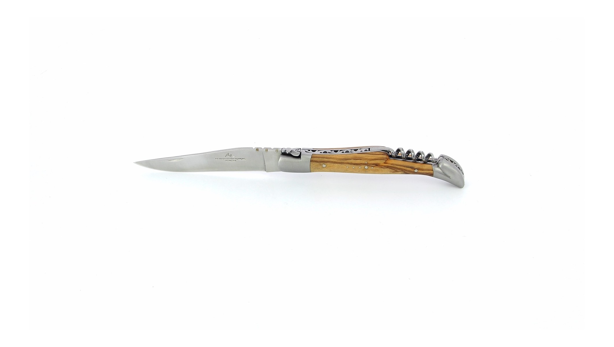 Couteau Laguiole 12 cm - Olivier - Tire-Bouchon